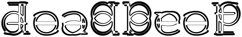 Ambigram for deadbeef in Cour